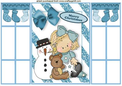 My Little Teddy and Snowman, French Gatefold