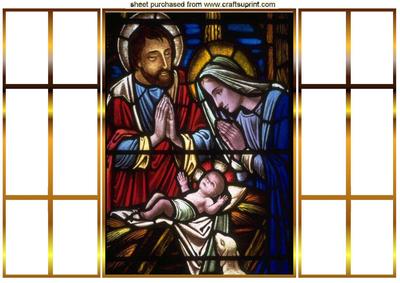Christmas Nativity, French Door Gatefold