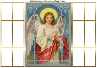 Christmas Angel, French Door Gatefold