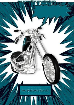 Jade Chopper Bike with Abstract A4