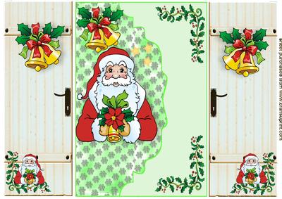 Santa with Bells, Gatefold