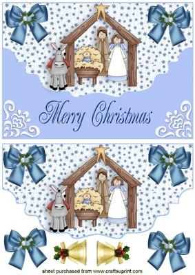 Nativity on a Scalloped Envelope