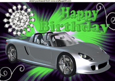 Green with Envy, Diamonds, and a Sports Car A4