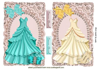Vintage Lace Toppers with Ball Gowns