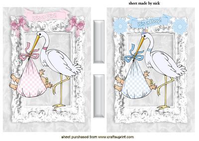 Special Delivery, Baby Boy & Baby Girl, Toppers