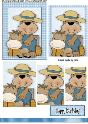 Farmer Bear with Little Horse, Pyramids