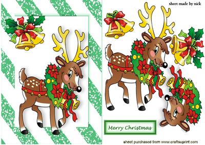 Santa's Reindeer, with Bells