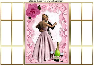 Dance with Me , Anniversary Couple French Gatefold
