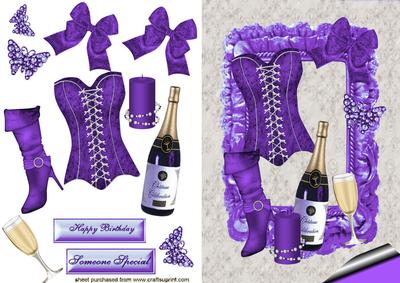 I Love to Party with Purple, Champagne