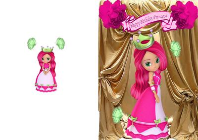 Pretty Princess with Butterflies A5 Card