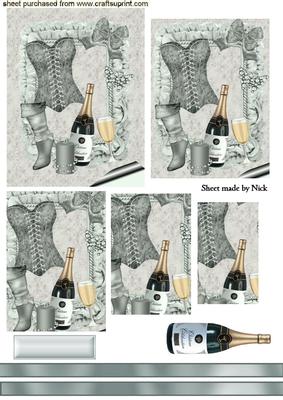 Silver Basque with Champagne Pyramids
