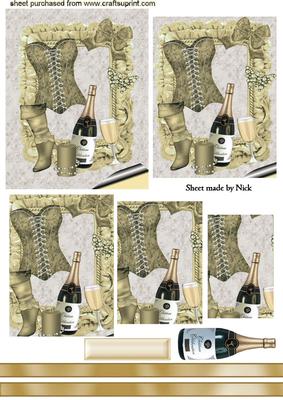 Gold Basque with Champagne Pyramids