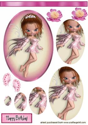Faerie Blush, with Water Lillies and Butterflies, Pyramids