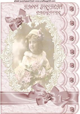 Vintage Cameo of a Sweet Girl for a Daughter A4
