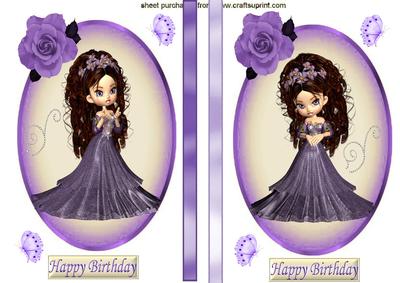 Pretty as a Picture, with Purple Rose, Toppers