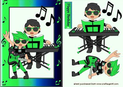 Music Rocks! in Funky Green