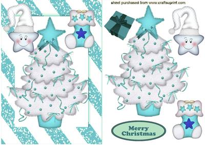 Turq Christmas Tree with Cheeky Star