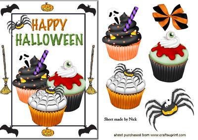 Ooooooh! Yummy Cupcakes with Lovely Spider
