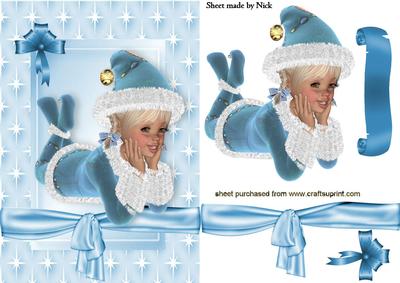 I Wonder What I Am Having for Christmas, Cute Girl