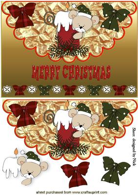 Little Mouse on a Christmas Candle