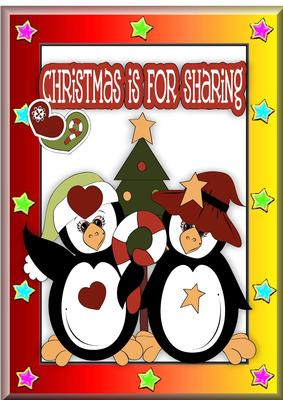 Christmas is for Sharing, Christmas Penguins A4