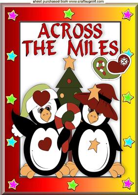 Across the Miles, Cute Christmas Penguins A4