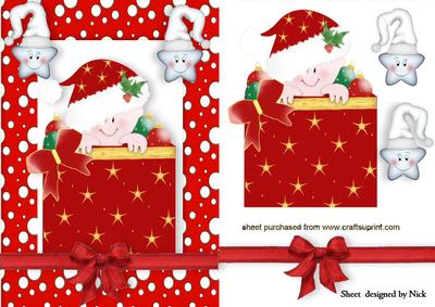 Babies First Christmas All Wrapped Up in a Little Pressie