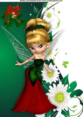 Twinklemass Faerie with Daisies A4