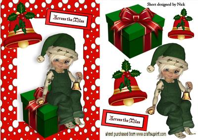 Across the Miles, Little Christmas Kiki Girl with Present