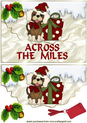 Across the Miles, Cute Puppy with Pressie