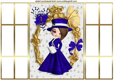 All Dressed Up in Blue, French Gatefold