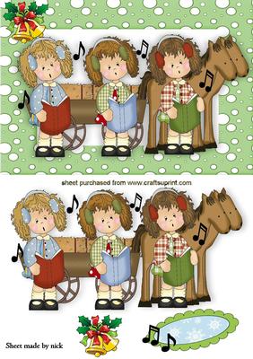 Little Donkey, Little Donkey, Cute Carol Singers