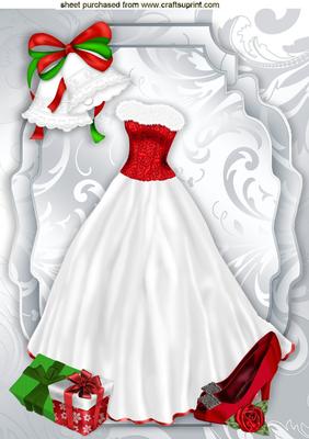 Beautiful White Gown with Bells A4