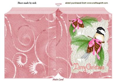 Pretty Little Bird with Honeycombe Folded Book
