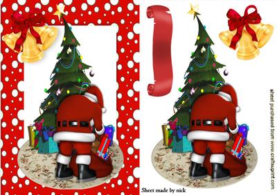 Santa with His Sack of Presents