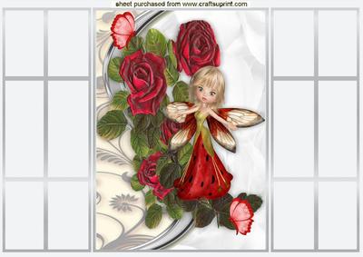 Trail of Cascading Roses with Faerie French Gatefold