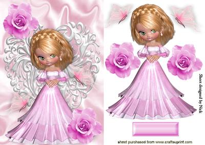 Pretty as a Pink Rose on a Silver Heart