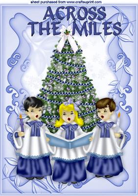 Across the Miles Carol Singers with Christmas Tree A4