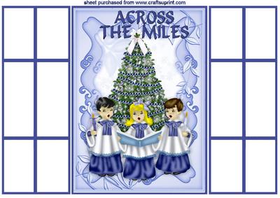 Across the Miles, Carol Singers French Gatefold