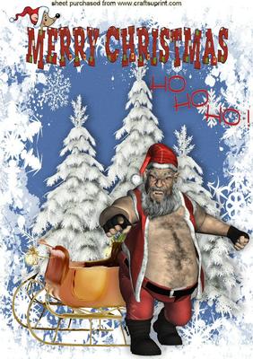 Ooooh! Scary! Nasty! Ugly! Santa Klause A4