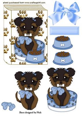Cute Yorkshire Terrier on Book Front