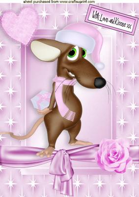 I Have Something for You,shy Mouse in Star Frame A4