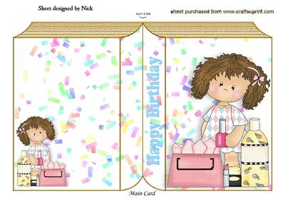 Little Girl Loves to Paint Her Nails Folded Book