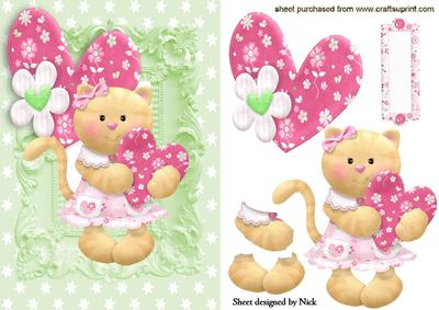 Lots of Heart, Love Kitty in Ornate Frame