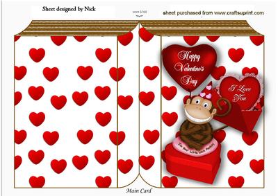 I'm Your Little Love Monkey on Folded Book