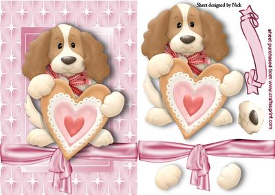 My Little Love Puppy in Star Frame