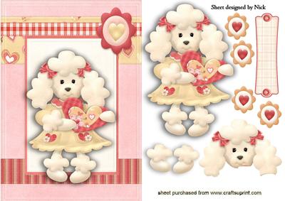 Little Love Poodle in Frame