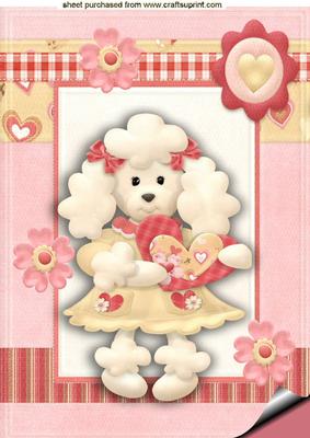 Little Love Poodle in Frame A4