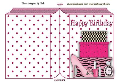 All Girl Makeup on Dotty Folded Book