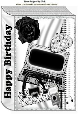 Ladies Laptop, Mp3 Player, Handbag Folded Book A4